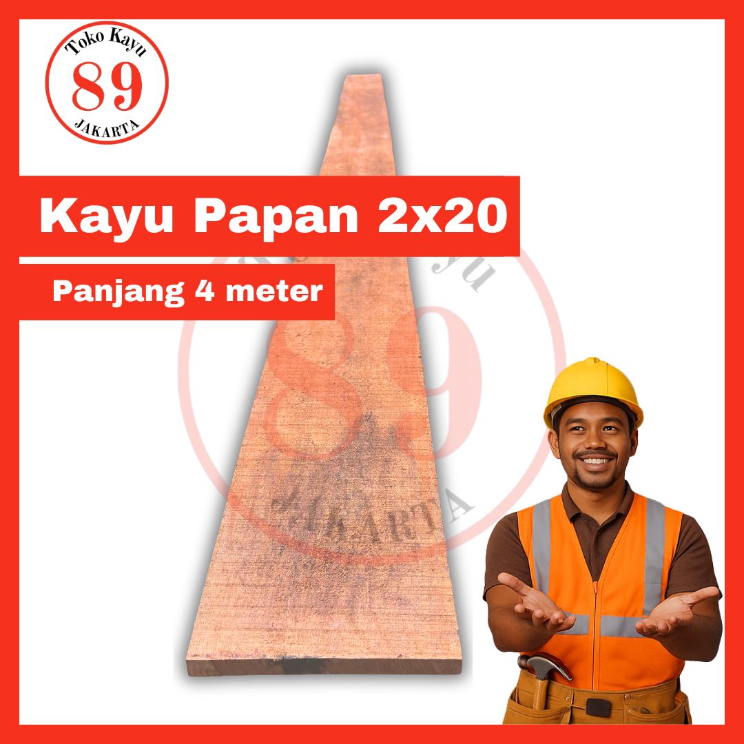 Papan 2x20 Meranti
